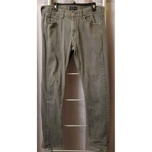 BULLHEAD Denim Co. Gray Skinny Jeans Stretch‎ Skinny Jeans Mens Sz 34 x 32